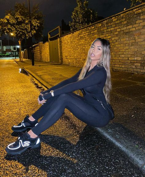 MYA MILLS on Instagram: “I like ya style 🖤 @luxetokill “MYA10”” Mya Mills, Back In Stock, Outfits With Leggings, Get It, Makeup Looks, Jumpsuit, Log In, Log, Leggings