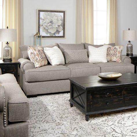 Cheap Living Room Sets, Affordable Living Room Furniture, Brown Living Room Decor, Sala Grande, Sofa Loveseat, Brown Living Room, Living Room Collections, Decoration Inspiration, Affordable Furniture