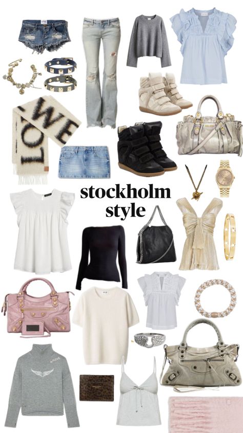 stockholm aesthetic style cute Stockholm Style Christmas Wishlist, Stockholm Style Clothes Png, Stolkhome Outfits, Stockholm Wardrobe, Stockholm Style Nails, Stockholm Girl Aesthetic, Stockholm Style Clothes, Stock Holm Style, Stockhome Style