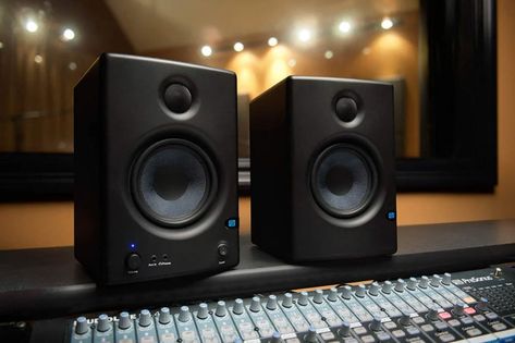 The Best Studio Monitors 2019: What’s the Difference vs Speakers? – Rolling Stone Studio Speakers, Home Studios, Cool Bookshelves, Polk Audio, Small Speakers, Computer Speakers, Home Recording Studio, Monitor Speakers, Best Speakers