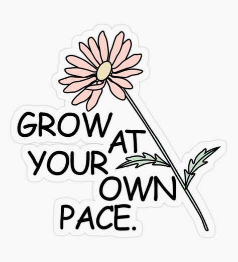 Mindfulness Symbol, Grow At Your Own Pace, Positive Stickers, Mental Health Stickers, Sick Girl, Free Vision Board, Health Stickers, Self Love Self Care, Positivity Stickers