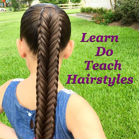 "Twisted Edge Fishtail Braid"  Click the link in my bio Teenage Hairstyles For School, Hairstyles Bangs, Teenage Hairstyles, Fishtail Braid Hairstyles, Mermaid Braid, Bella Hair, Long Box Braids, French Braid Hairstyles, Types Of Braids