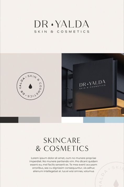 Personal branding for a premium skincare professional. Elegant logo and minimal luxurious branding. ✨ Premium Logo Design, Premium Skincare, Elegant Logo, Cosmetic Skin Care, Premium Logo, Personal Brand, Beauty Business, Brand Designer, Personal Branding