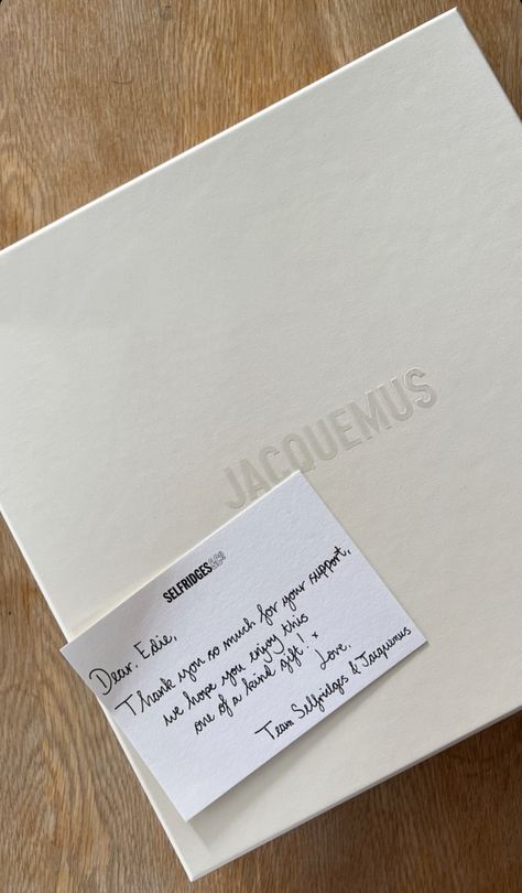 Jacquemus Packaging, Luxury Brand Packaging, Business Card Design Minimal, Thank You Card Design, Wedding Painting, Perfume Scents, Care Package, Brand Packaging, Business Card Design