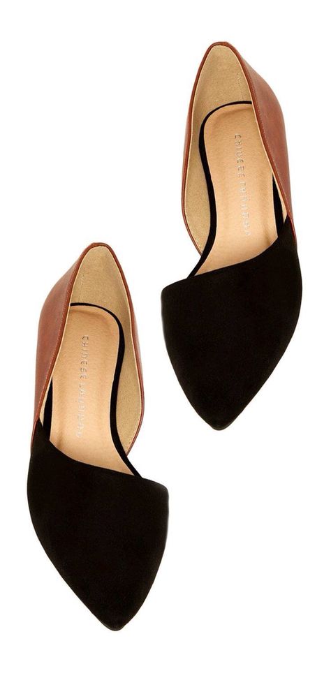 Chic Neutral Flats, Daily Shoes, Pointed Flats, Cheap Shoes, Shoe Closet, Crazy Shoes, Shoe Obsession, Colour Block, Shoe Lover