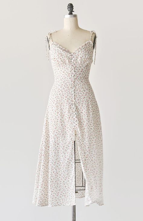 Sundress Aesthetic, Dnd Stuff, Midi Sundress, Adored Vintage, Cute Spring Outfits, Darling Dress, Floral Print Midi Dress, Cute Spring, Western Dresses