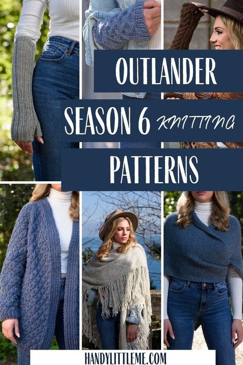 Free Outlander Knitting Patterns, Modern Outlander Fashion, Outlander Inspired Crochet Patterns, Outlander Costumes Diy, Outlander Crochet Pattern Free, Outlander Inspired Outfits, Outlander Knitting Patterns Free, Sontag Shawl, Outlander Patterns