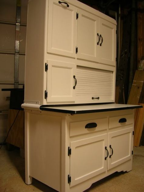 Click this image to show the full-size version. Diy Hoosier Cabinet Plans, Hoosier Cabinet Redo, Refinished Hoosier Cabinet, Refurbished Hoosier Cabinet, Repurposed Hoosier Cabinet Ideas, Painted Hoosier Cabinet, Hoosier Cabinet Ideas Farmhouse, Hoosier Cabinet Decorating Ideas, Hoosier Cabinet Makeover