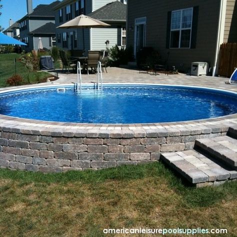 These easy-to-follow instructions will help you close and winterize an above ground pool at the end of the swimming season. Brown Outdoor Furniture, Semi Inground Pools, Sloped Backyard, Above Ground Pool Decks, Outside Living, Construction Projects, Inground Pools, Pool Decks, Pool Ideas