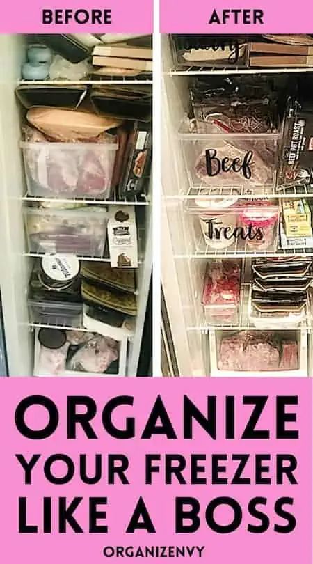 Simple, effective tips to organize and store frozen foods. Save time and money! Freezer Organization Ideas, Stand Up Freezer, Deep Freezer Organization, Freezer Hacks, Pan Storage, Freezer Organization, Frozen Foods, Konmari Method, Freezer Burn