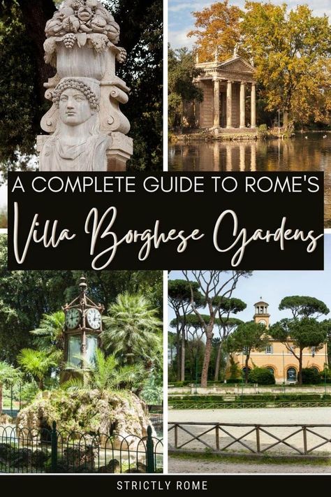 Borghese Gardens, Best Food In Rome, Free Things To Do In Rome, Rome Winter, Greece Cruise, Rome Travel Guide, Villa Borghese, Day Trips From Rome, Beautiful Parks