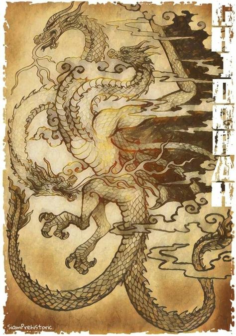 Godzilla King Ghidorah, King Ghidorah Wallpaper, King Ghidorah Tattoo, Ghidorah Tattoo, King Ghidorah Art, Ghidorah Art, Godzilla Ghidorah, Godzilla Tattoo, Big Lizard