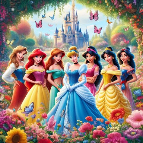 Disney Princess Together, Girlie Gifts, Princess Paper Dolls, Best Friends Forever Images, Princesses Disney, Mermaid Wallpapers, New Disney Princesses, Disney Princesses And Princes, Disney Icons