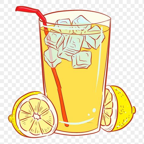 Lemonade Drawing, Beverage Illustration, Iced Lemonade, Ice Drawing, Lemonade Illustration, Summer Lemonade, Lemonade Pitcher, Lemon Lemonade, Png Aesthetic