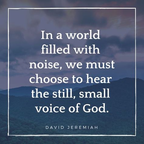 Still Small Voice Scripture, Elijah In The Bible, David Bible, Still Small Voice, Megara Disney, Faith Sayings, Dr David Jeremiah, Voice Of God, Egypt Pyramids