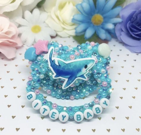 Sfw Agere, Bling Pacifier, Pet Spaces, Baby Bling, Baby Time, Little Outfits, Cute Little Things, Baby Pacifier, Baby Shark