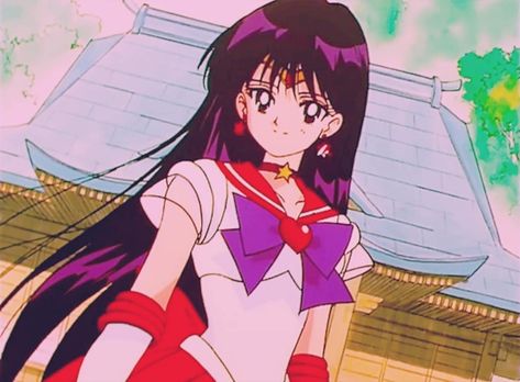 Sailor Mars, Sailor Moon, Mars, Black Hair, Moon, Purple, Red, Hair, Anime