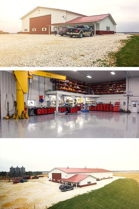 An insulated shop. Machine storage. A farm office. All in one Morton. Check out our website to see what we’ve built. Farm Office, Work Shop Building, Metal Shop Building, Pole Barn Garage, Morton Building, Machine Storage, Barn Shop, Pole Barns, Barn Garage