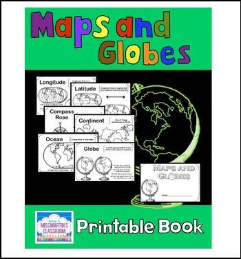 FREE SOCIAL STUDIES LESSON - “Maps and Globes - A Printable Book for Introducing or Reviewing Map Skills” - Go to The Best of Teacher Entrepreneurs for this and hundreds of free lessons. 2nd - 4th Grade   #FreeLesson    #SocialStudies    http://www.thebestofteacherentrepreneurs.net/2015/12/free-social-studies-lesson-maps-and.html Social Studies Maps, Global Studies, Third Grade Social Studies, 3rd Grade Social Studies, Geography Worksheets, Geography For Kids, Continents And Oceans, Homeschool Geography, Geography Map