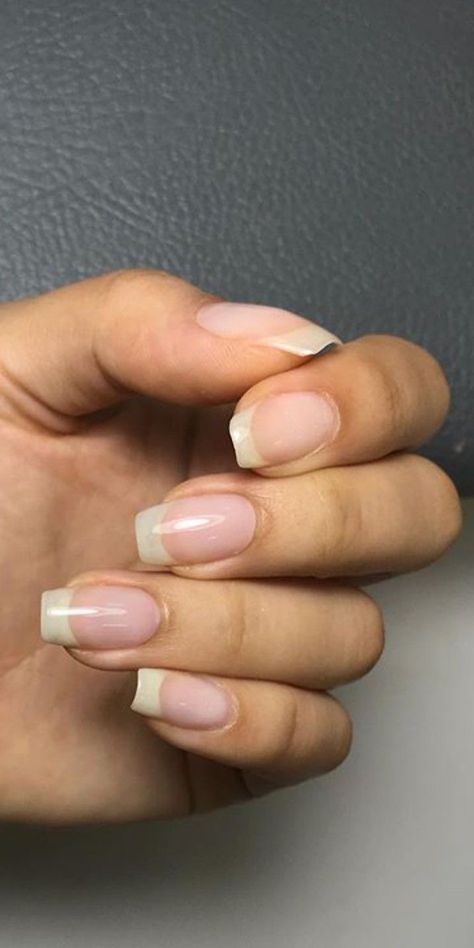 Ombre Nails Natural, Gel Nail Natural, Natural Acrylic Nails Short, Natural Nail Acrylic, Nails Ideas Natural, Natural Ombre Nails, Nails Natur, Nail Ideas Natural, Nails Short Natural