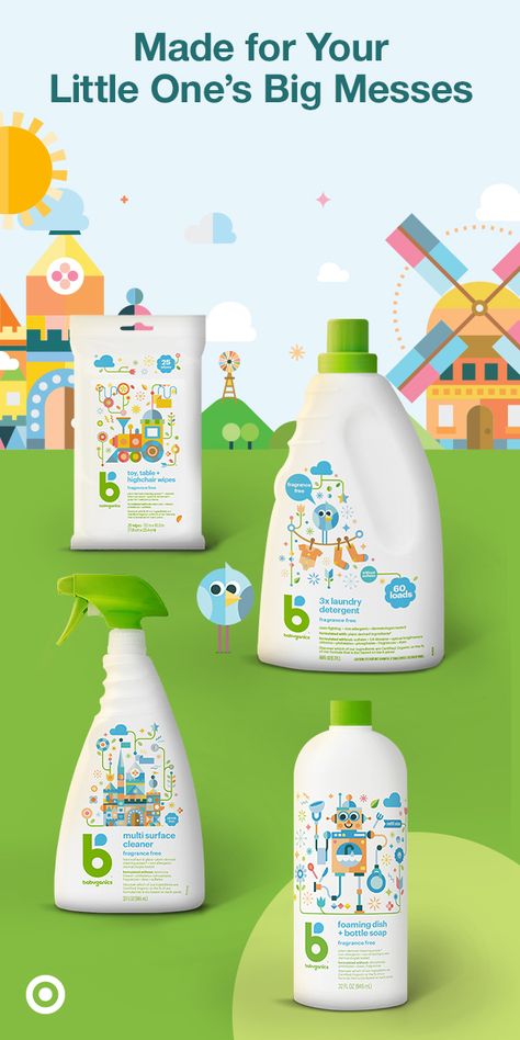 Kids Package Design, Kids Branding Design, Cleaning Essentials, Baby Ads, Baby Products Packaging, Email Marketing Design Inspiration, Baby Cleaning Products, Skincare Packaging, Cool Packaging