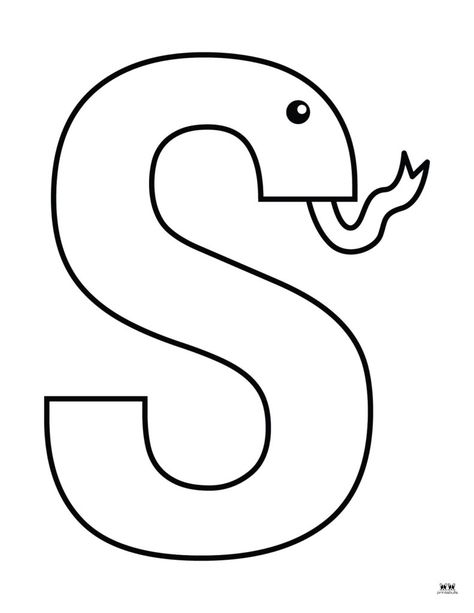 Sound S Activities, S Letter Activities For Preschool, S Template, Letter S Kindergarten, Letter S Arts And Crafts For Preschool, S Activities, Letter A Art For Toddlers Craft Ideas, S For Snake, Letter S Template Free Printable