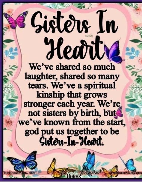 Sisters In Heart, Sisters By Heart Quotes, Sister Hug, Sisters Forever Quotes, Lifetime Friends Quotes, Sister Bond Quotes, Sister Bond, Bestie Quotes, Special Friendship Quotes