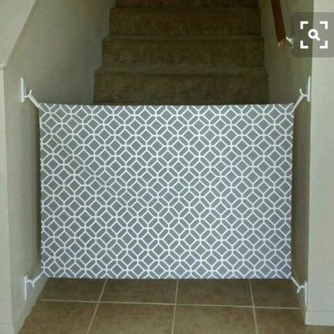 Fabric Baby Gates, Diy Dog Gate, Diy Baby Gate, Baby Decor Diy, Stair Gate, Baby Gate, Baby Gates, Dog Gate, Pet Gate