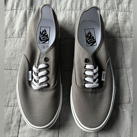 Vans Authentic Shoes Size: 8.5 Mens / 10 Womens Condition: New (Never Worn) Colour: Pewter (Grey) Vans Authentic Shoes, Classic Vans, Shoes Vans, Pewter Grey, Men's Vans, Vans Authentic, Shoes Color, Mens Vans, Vans Shoes