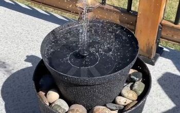 Upgrade your garden with this easy planter solar fountain you can make yourself. Add a beautiful water feature to your backyard, patio or porch for a nice relaxing time outside. #diy #planterfountain #solarfountain Washtub Fountain, Garden Fountain Ideas, Diy Solar Water Fountain, Hummingbird Fountain, Backyard Waterfalls, Textured Spray Paint, Fountain Ideas, Diy Water Feature, Violet Garden