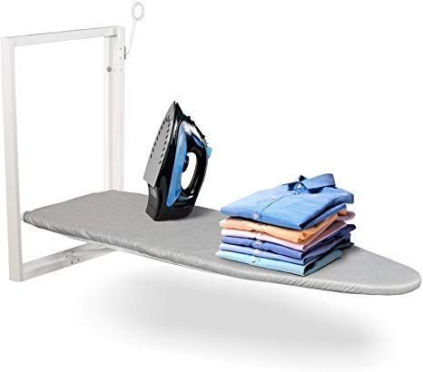 Amazon.com: Ivation Wall-Mounted Ironing Board | Foldable 36.2” x 12.2” Ironing Station for Home, Apartment & Small Spaces | Sturdy Folding Board, Easy-Release Lever, Removable Cotton Cover & Mounting Hardware: Home & Kitchen Mounted Ironing Board, Compact Ironing Board, Door Ironing Board, Folding Ironing Boards, Wall Ironing Board, Wall Mounted Ironing Board, Ironing Station, Ironing Boards, Ironing Board Covers