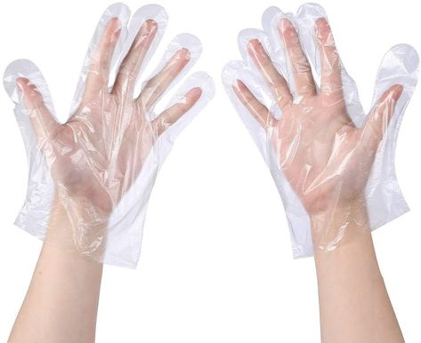 MoloTAR 500 Pieces Plastic Disposable Gloves, Disposable Gloves for Cleaning, [ One Size Fits Most ] - - AmazonSmile Plastic Gloves, Food Handling, Healthy Meals For One, How To Wash Vegetables, Christmas Crafts For Kids To Make, Safety Gloves, Cleaning Gloves, Disposable Gloves, Kitchen Cleaning Supplies