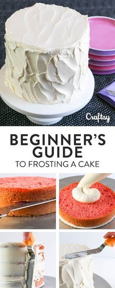 From stacking your layers to slathering on the final coat, here's our complete guide to frosting a cake confidently Cakes For Beginners, Cake For Beginners, Frosting A Cake, Frost A Cake, Crumb Coat, Cake Step By Step, Baking For Beginners, Cakes To Make, Cake Decorating For Beginners