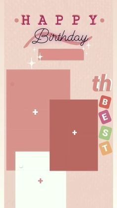 Поздравления Background Aesthetic, Happy Birthday Card, Happy Birthday, Birthday, Pink, White