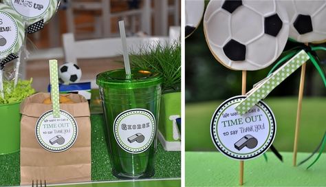 Soccer Party #soccer #party Boys Soccer Party, Football Birthday Party Ideas, Soccer Themed Birthday Party, Soccer Theme Parties, Soccer Ideas, Soccer Birthday Cakes, Soccer Birthday Party, Soccer Coach Gifts, Soccer Birthday Parties