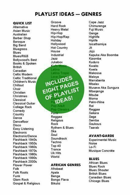 Music Genres List, Playlist Journal, Appreciation Activities, Singing Exercises, Play That Funky Music, Dance Playlist, Playlist Ideas, The Playlist, Music Appreciation