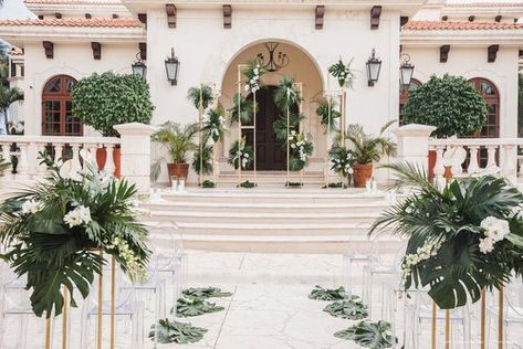 Villa la Joya Playa del Carmen Wedding Arch Ideas — Villa La Joya Playa Del Carmen Wedding, Floral Desing, Wedding Arch Ideas, White Wedding Arch, Jungle Wedding, Arch Ideas, Riviera Maya Weddings, Wedding Arches, Garden Weddings Ceremony