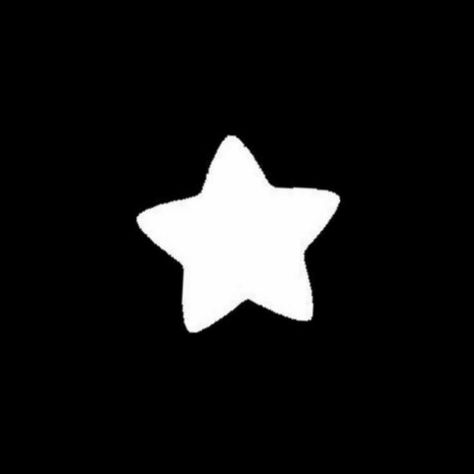 Widget Icon Star, Sanity Aesthetic, Starts Aesthetic, White Star Icon, Star Icon Black, Bear Homescreen, Ipad Wallpaper Black, Black Star Icon, Star Widget