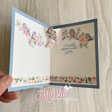 Easy DSP Card Pattern with a Surprise Inside Class Calendar, Card Making Ideas For Beginners, Designer Paper Cards, Dsp Cards, Fancy Fold Card Tutorials, Theme Nature, Hand Made Greeting Cards, Card Pattern, My Class