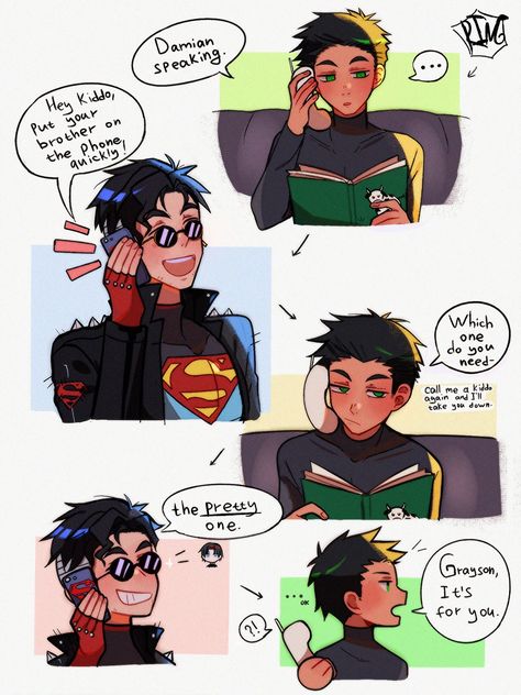 Some lovely memes on the batfam. Mostly on the batboys though. Update… #fanfiction #Fanfiction #amreading #books #wattpad Dc Comics Funny, Superman X Batman, Batfamily Funny, Robin Comics, Superhero Family, Superman X, Teen Titans Fanart, Dc Comics Heroes, Batman Funny