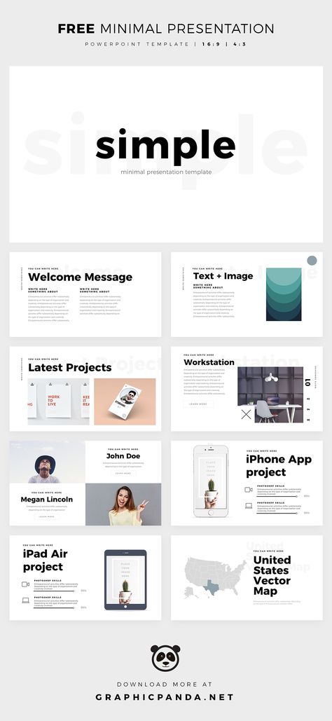 Simple FREE Minimal PowerPoint Template by Louis Twelve on Behance Cool Powerpoint Templates, Free Keynote Template, Cool Powerpoint, Design De Configuration, Desain Ux, Simple Presentation, Simple Powerpoint, Minimal Presentation, Keynote Design