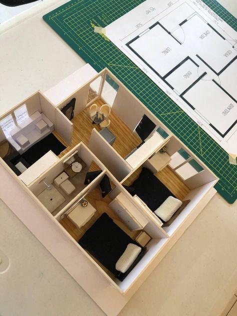 Maquette Architecture Models, Maquette Architecture Ideas, Architectural Maquette, Interior Architecture Sketch, Maquette Architecture, 3d Floor Plans, Furniture Design Sketches, Concept Models Architecture, Architecture Drawing Plan