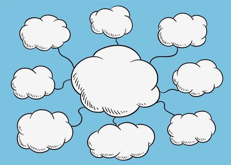 Cloud diagram illustration | free image by rawpixel.com Cloud Diagram, Gcse Pe, Peta Pikiran, Mind Map Art, Diagram Illustration, Flow Chart Design, Mind Map Template, خريطة ذهنية, Mind Map Design