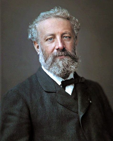 colorized by Jecinci // Jules Verne was a French novelist, poet, and playwright. Verne has been the second most-translated author in the world since 1979, ranking between Agatha Christie and William Shakespeare // source: facebook.com/jecinci Beautiful Haircuts, Historical People, Isaac Asimov, Writers And Poets, Book People, Jules Verne, Book Writer, Famous Authors, Famous Men