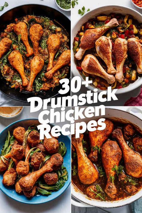 30+ Favorite Drumstick Chicken Recipes That Will Make Dinner a Delight!... Chicken lovers will adore these flavorful drumstick recipes!... From zesty marinades to tasty baking ideas you'll find meals that make dinner exciting. Perfect for family gatherings or weeknight feasts these dishes are easy to prepare. Try spicy barbecue or creamy garlic options for a delicious twist. Chicken drumsticks are a winner!... https://ostrali.com/foodr/drumstick-chicken-recipes Dutch Oven Chicken Drumstick Recipes, Dutch Oven Drumsticks, What To Make With Drumsticks, Chicken Drum Recipes Dinners, Baked Drumstick Recipe, Crispy Drumstick Chicken Recipes, Braised Chicken Drumsticks Recipe, Stewed Chicken Drumsticks Recipe, Chicken Leg Dinner Ideas