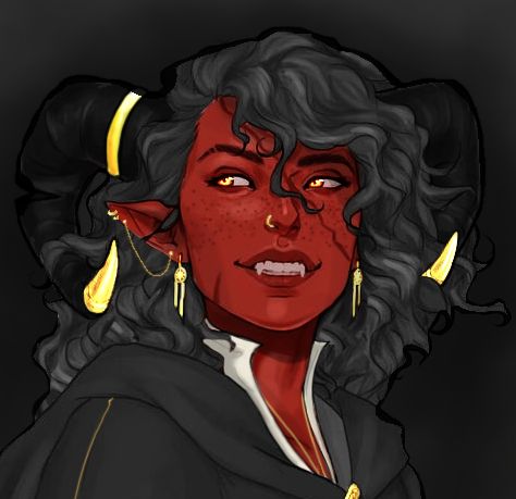 Female Teifling Art, Red Tiefling Woman, Tiefling Warlock Female, Teifling Character Art, Hobgoblin Female, Old Tiefling, Red Tiefling Female, Tiefling Female Character Design, Dnd Tiefling Female