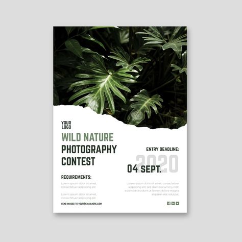 Photography Contest Poster, Contest Poster, Poster Design Layout, Professional Website Design, Flyer Printing, Photography Contest, Event Poster Design, Flyer Poster, Nature Posters