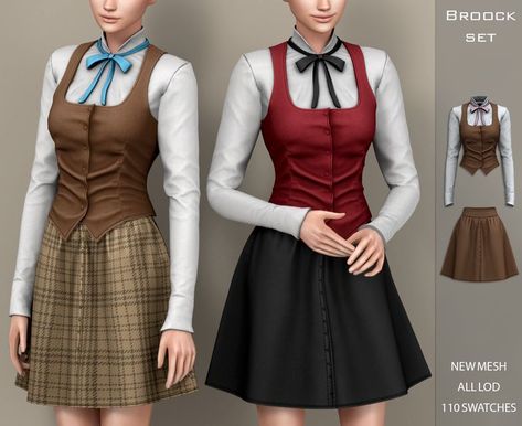 Victorian Shoes, Dark Academia Clothing, Dark Academia Clothes, Academia Clothes, Sims 4 House Design, Sims 4 Cc Packs, Sims 4 Collections, Sims 4 Mods Clothes, Sims 4 Cas