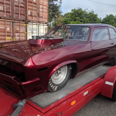 #ForSale: '73 Chevrolet Nova Race Car. 468ci Alky Injected Engine. Built automatic transmission with trans brake. NHRA 8.50 certified. Drag Cars For Sale, Nhra Drag Racing Cars, Nova Car, Engines For Sale, Chevrolet Nova, Chevy Nova, Car For Sale, Drag Cars, My Dream Car