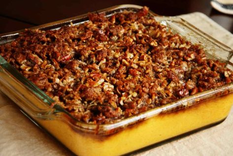 Sinful Sweet Potatoes- this sounds like a great recipe to have for the holidays Pecan Sweet Potatoes, Canned Sweet Potato Recipes, Canned Yams, Sweet Potato Casserole Easy, Canning Sweet Potatoes, Sweet Potato Recipes Casserole, Pecan Recipes, Think Food, Mashed Sweet Potatoes